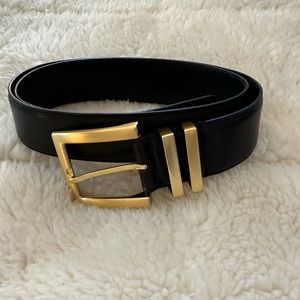 Reiss black leather belt